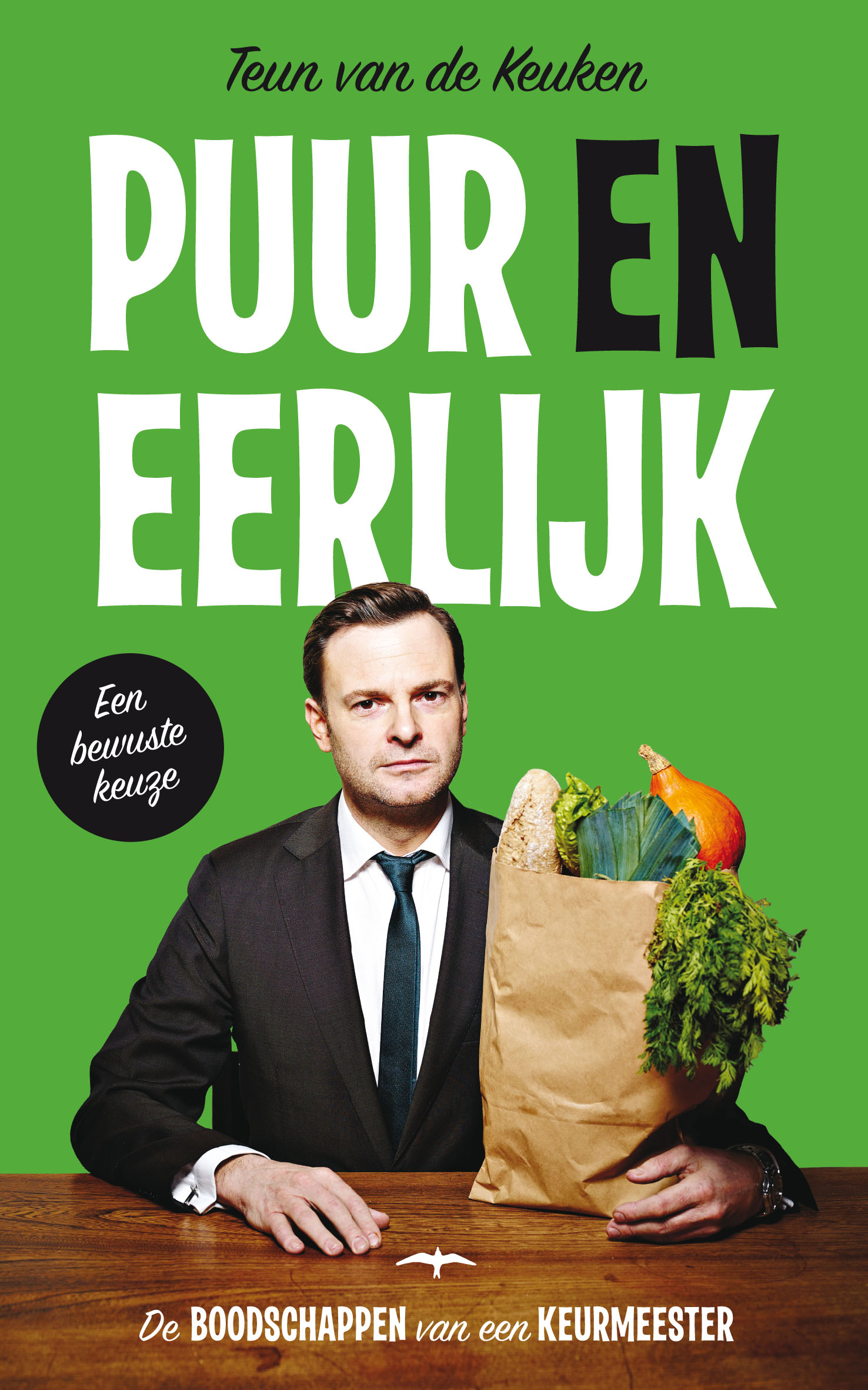 De cover van het boek Puur en eerlijk, geschreven door Teun van de Keuken