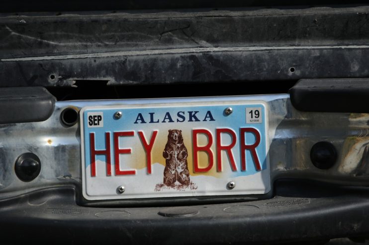 nummerplaat nummerbord kenteken alaska beer