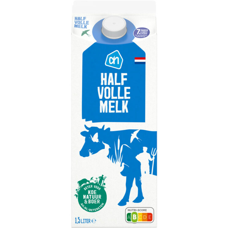 Pak melk van Albert Heijn met keurmerk Beter voor Koe Natuur en Boer