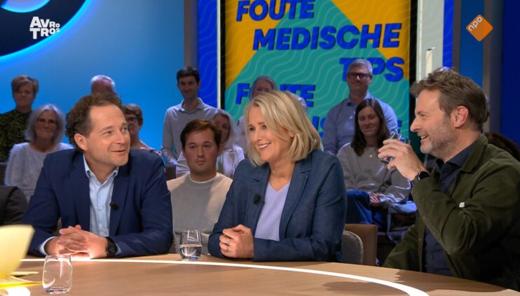 Screenshot Teun van de Keuken bij Eva Jinek over foute medische tips op social media 24 oktober 2024